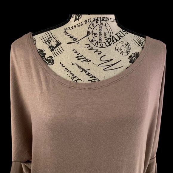 *NWT sinlu womens small taupe blouse - Picture 2 of 11